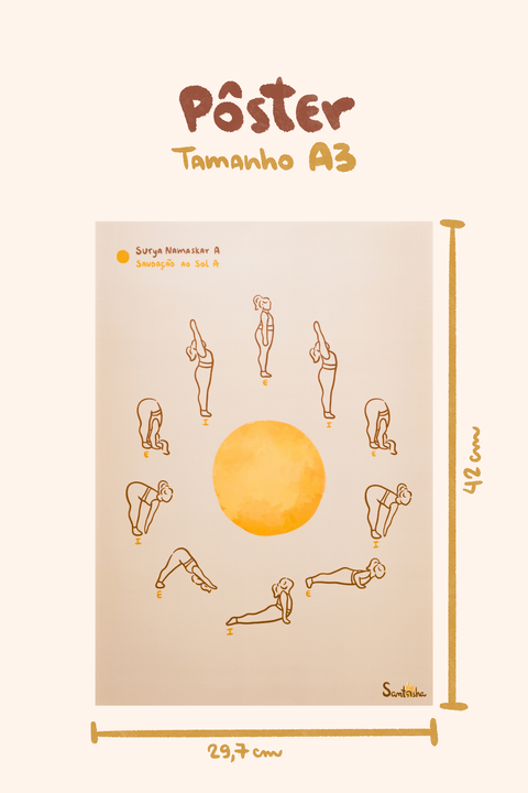 Pôster Surya Namaskar | A3