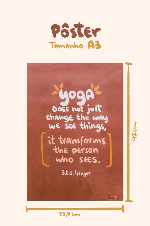 Pôster Yoga Transforms | A3